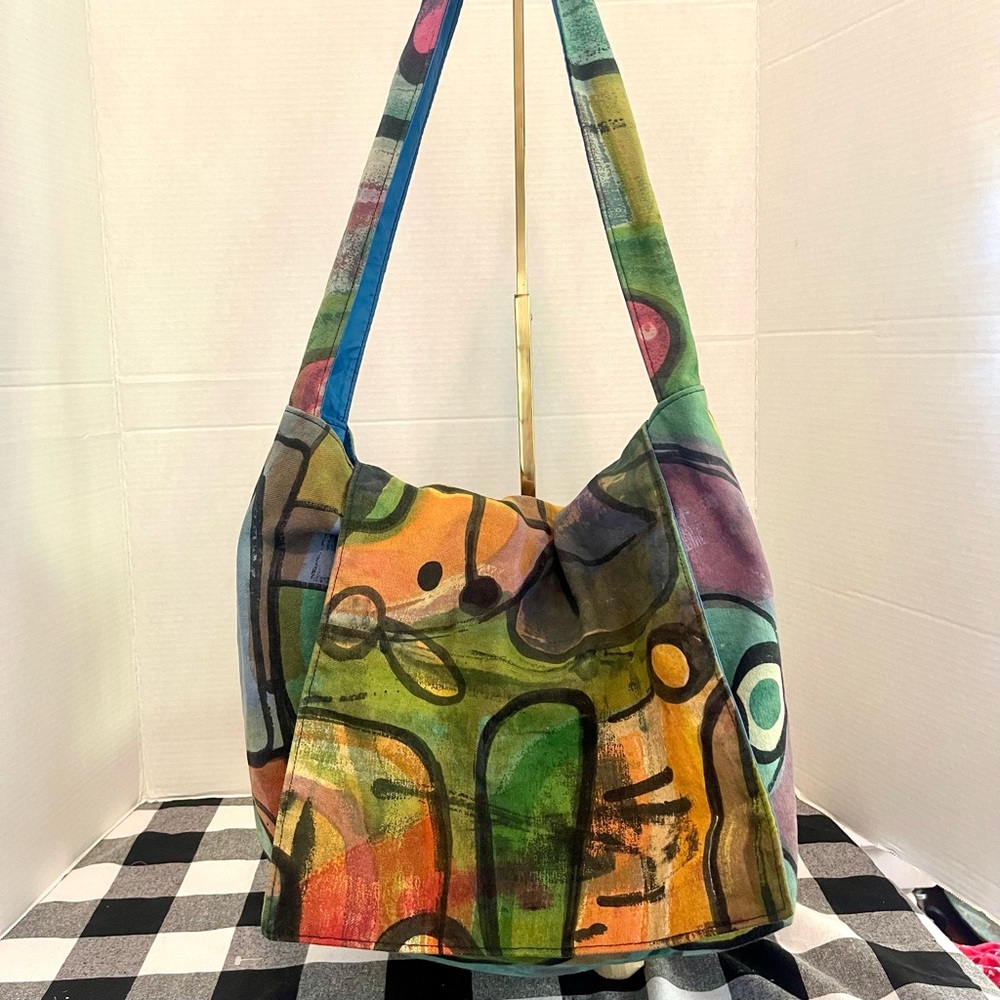 Vintage Handmade abstract “Iro design” brand Sling bag! One of a kind!